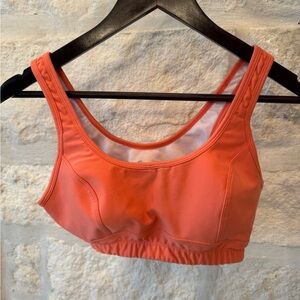 Women Orange Sports Bra- 34B (Moving Comfort)